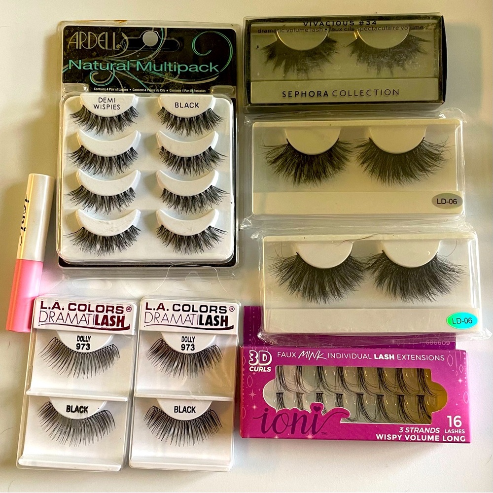 Lot of new/unopened false eyelash sets - various brands